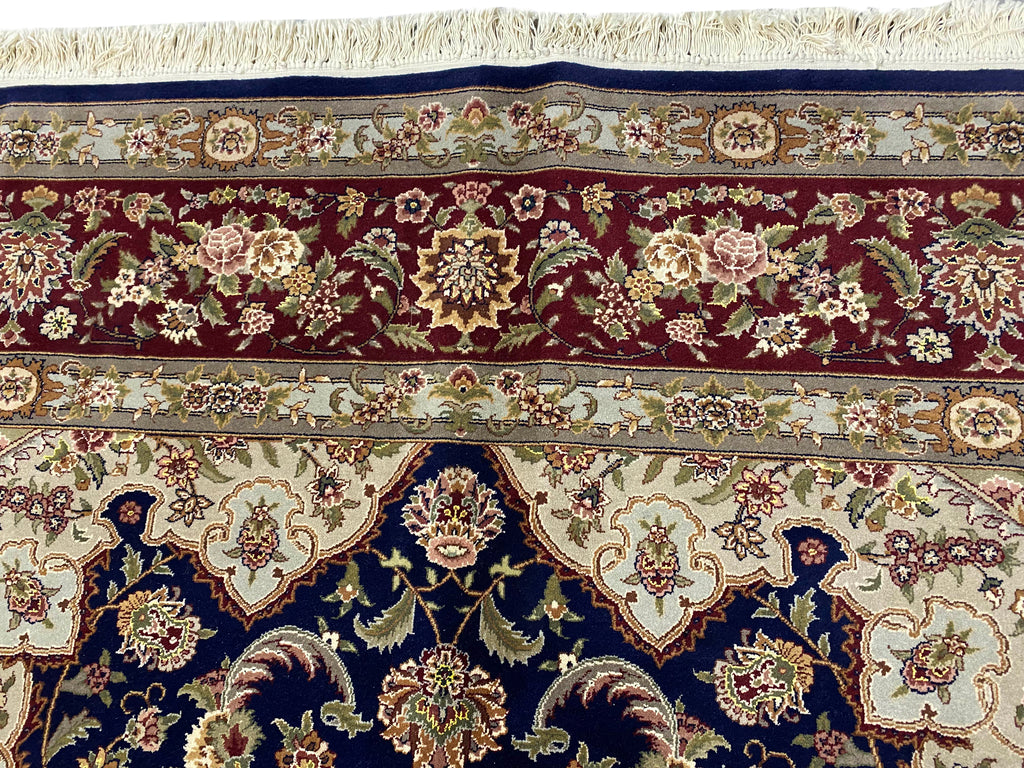 9.2 x 12.3 Fine Quality Handmade Rug Wool and Silk Sino Tabriz #F-6401