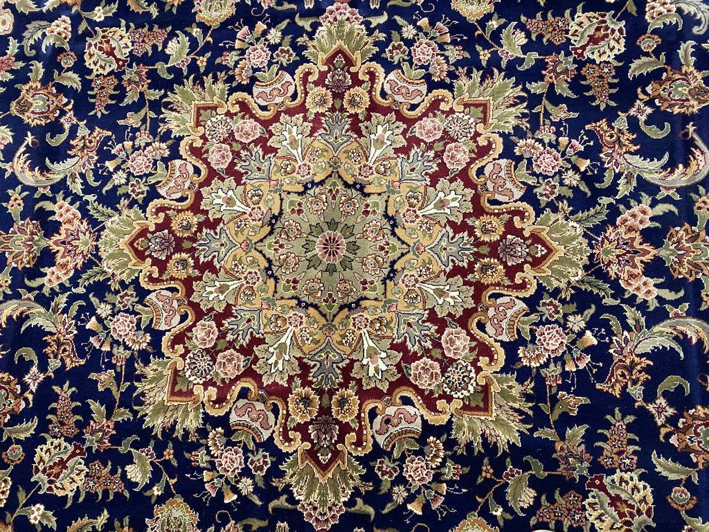 9.2 x 12.3 Fine Quality Handmade Rug Wool and Silk Sino Tabriz #F-6401
