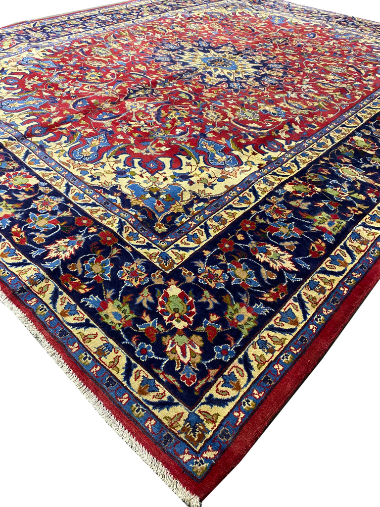 10 x 12.7 Persian Najafabad Esfahan Wool Rug Iran Sale #F-6978