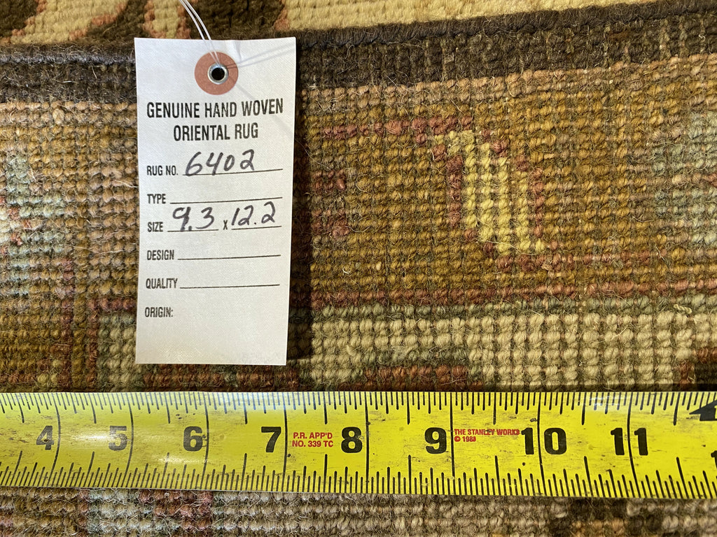 9.3 x 12.2 New Oushak Handmade Rug #F-6402