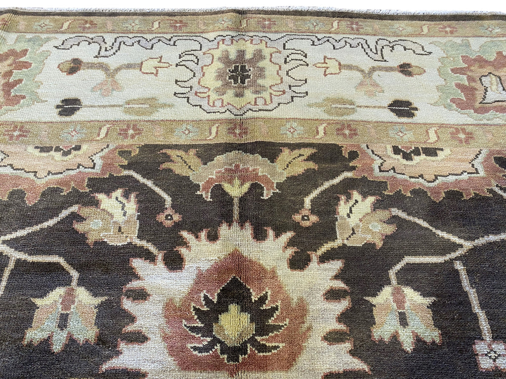 9.3 x 12.2 New Oushak Handmade Rug #F-6402