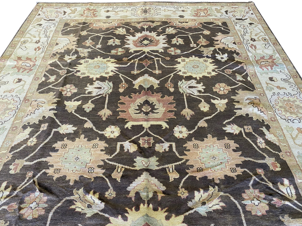 9.3 x 12.2 New Oushak Handmade Rug #F-6402