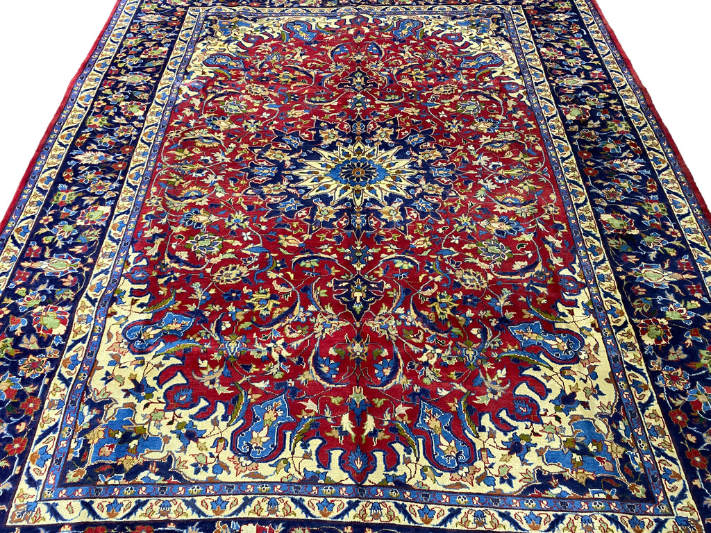 10 x 12.7 Persian Najafabad Esfahan Wool Rug Iran Sale