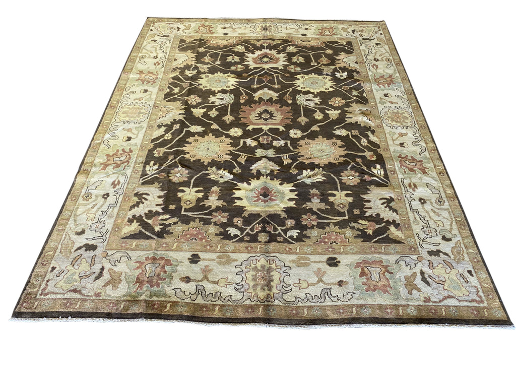 9.3 x 12.2 New Oushak Handmade Rug #F-6402