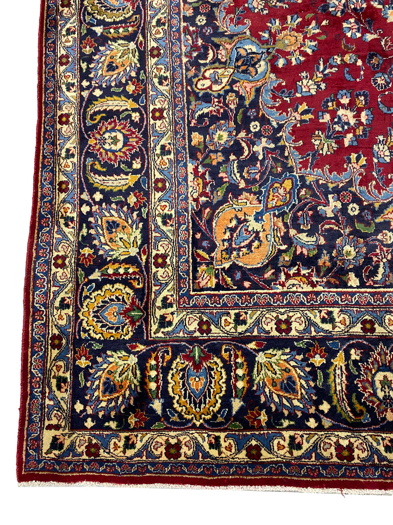 9.5 x 13 Persian Kerman Rug Pre-Owned Sale Clearance #F-6981