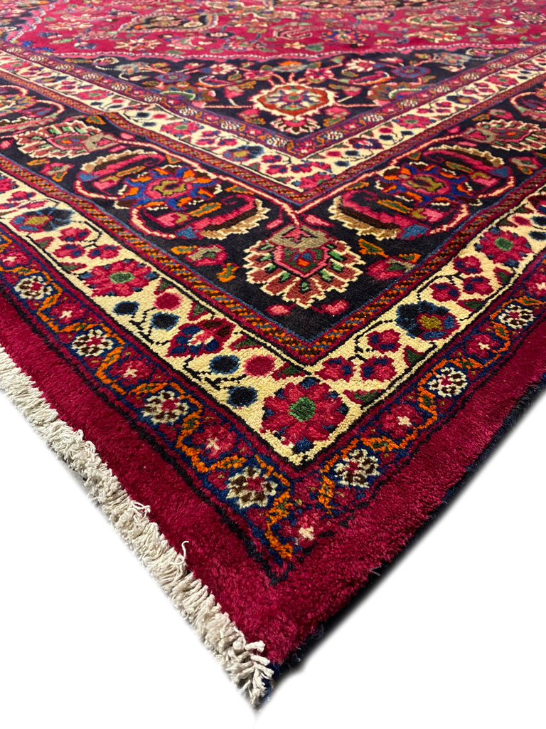 9 x 13 Traditional Persian Mashad Rug Iran #F-6982
