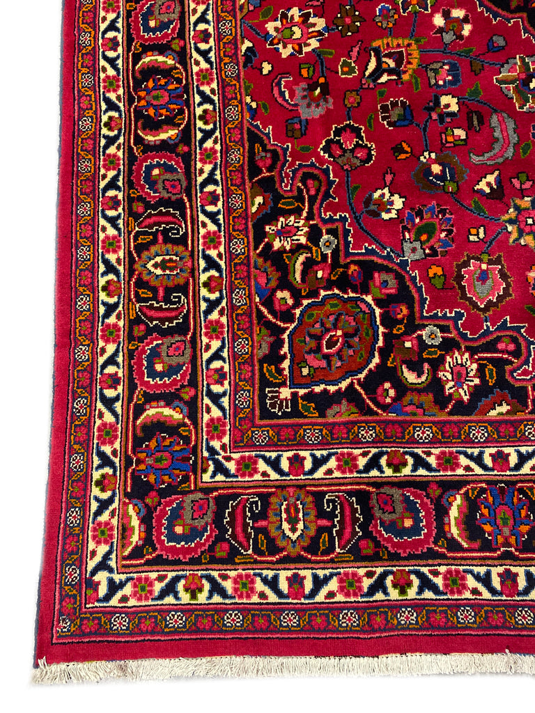 9.6 x 13 Persian Mashad Rug Iran #F-6983