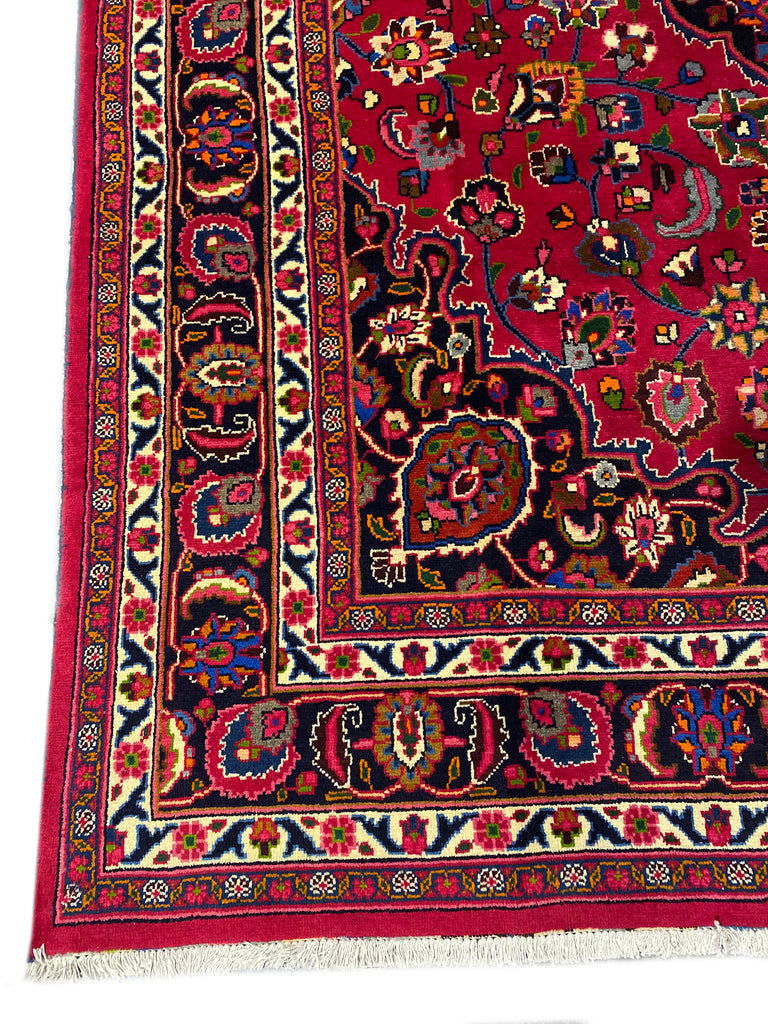 9.6 x 13 Persian Mashad Rug Iran #F-6983