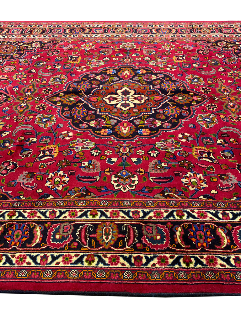 9.6 x 13 Persian Mashad Rug Iran #F-6983