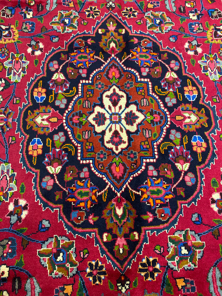 9.6 x 13 Persian Mashad Rug Iran #F-6983