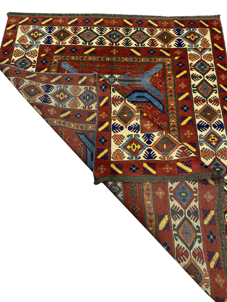 5.2 x 6.5 Center Medallion Russian Kazak Rug 9218
