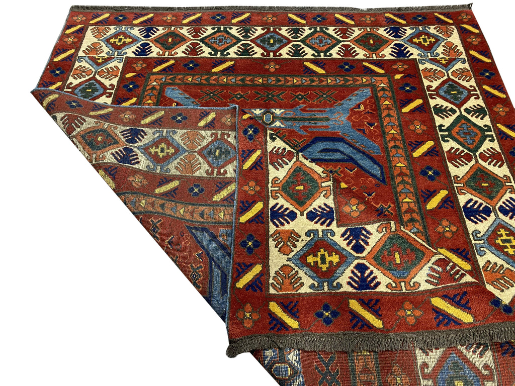 5.2 x 6.5 Center Medallion Russian Kazak Rug 9218