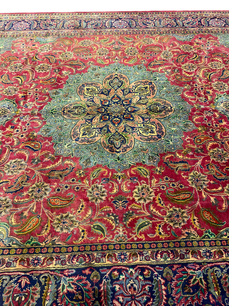 10 x 13.3 Persian Traditional Rug Red Green Sale 