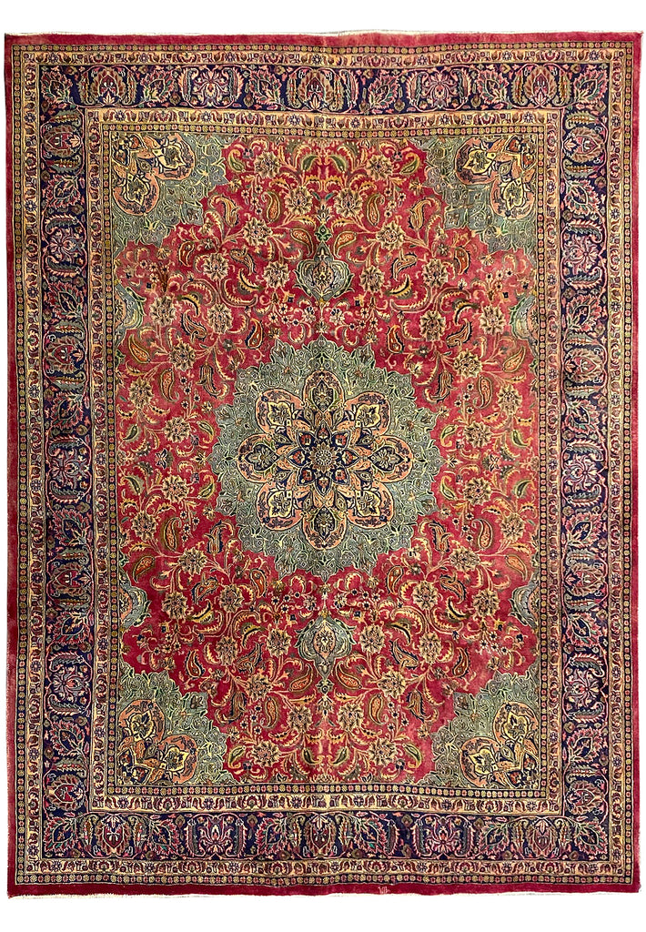 10 x 13.3 Persian Traditional Rug Red Green Sale 