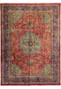 Load image into Gallery viewer, 10 x 13.3 Persian Traditional Rug Red Green Sale 
