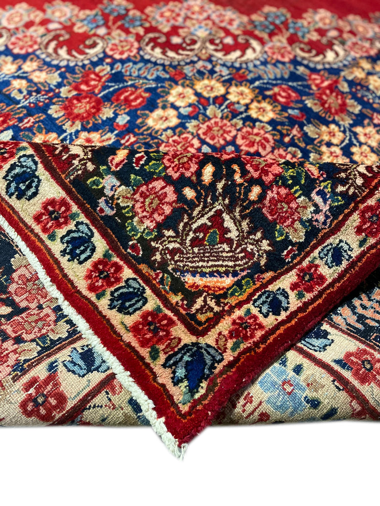 10 x 13 Persian Kerman Rug 1980's Open Field #F-6988