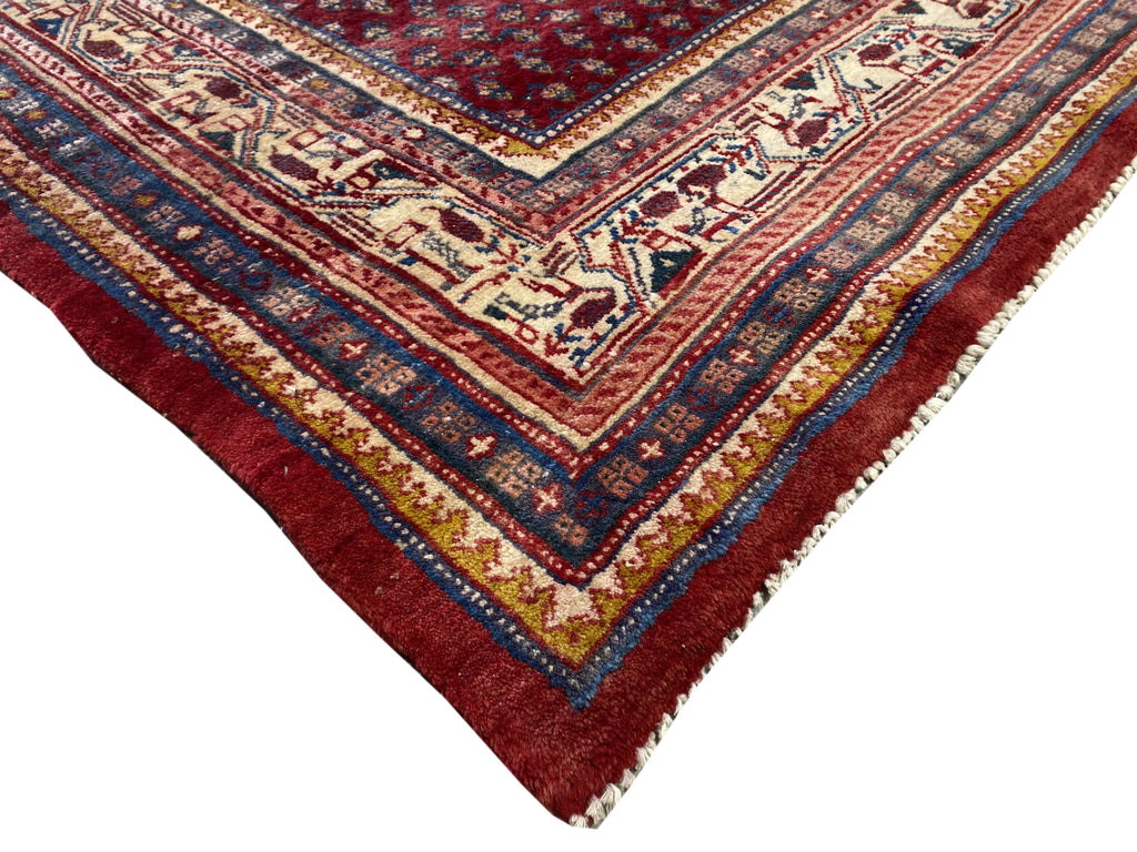5.4 x 7.8 Red Semi Antique Persian Mir Rug 72621