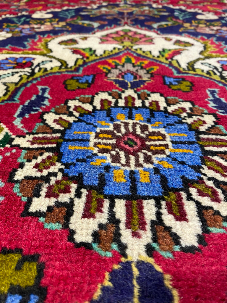 9.9 x 13 Pre-Owned Persian Wool Tabriz Rug #F-6989