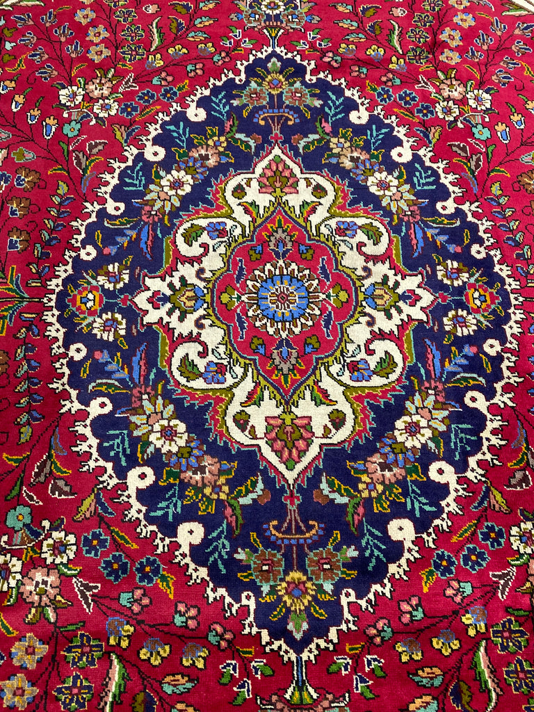 9.9 x 13 Pre-Owned Persian Wool Tabriz Rug #F-6989