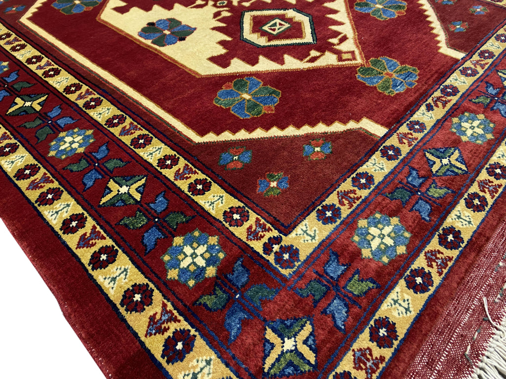 4 x 4.7 Handmade Square Kazak Rug #PIX-6996