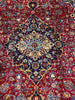 Load image into Gallery viewer, 8 x 11.8 Genuine Persian Kashan Rug Classic Red Blue Traditional #F-6990