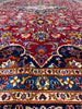 Load image into Gallery viewer, 8 x 11.8 Genuine Persian Kashan Rug Classic Red Blue Traditional #F-6990