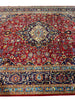 Load image into Gallery viewer, 8 x 11.8 Genuine Persian Kashan Rug Classic Red Blue Traditional #F-6990