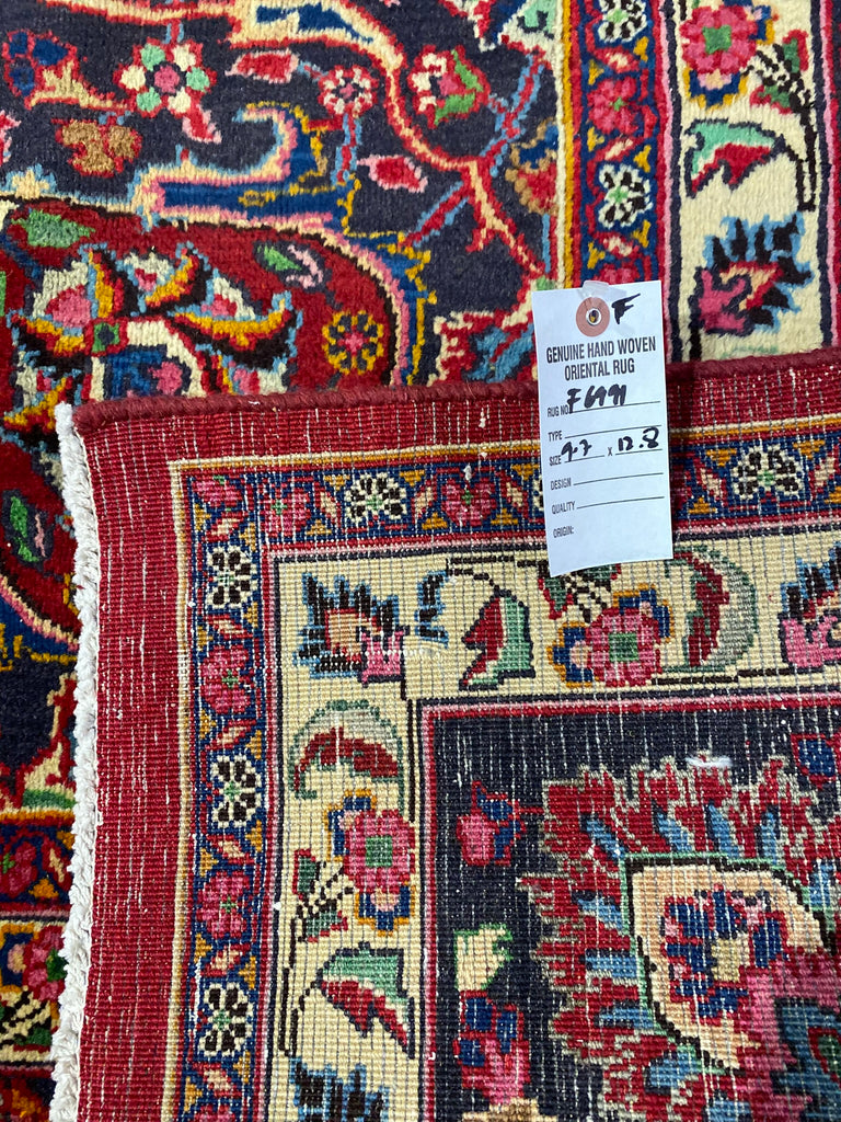 9.7 x 12.8 Signed Persian Rug #F-6991