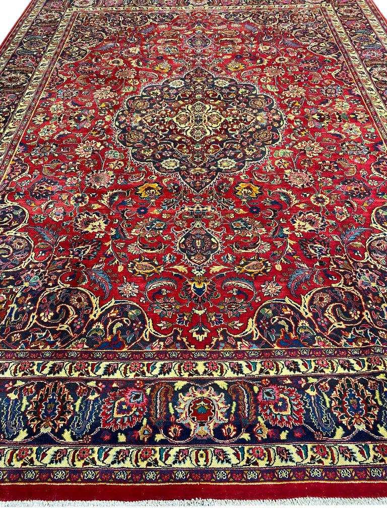9.7 x 12.8 Signed Persian Rug