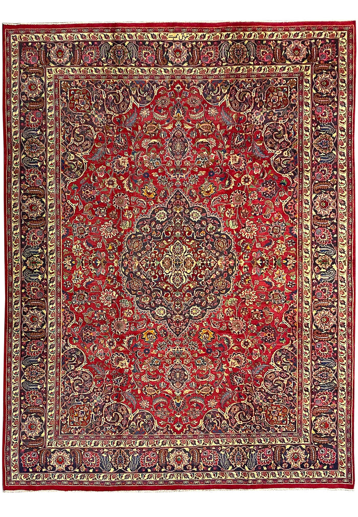 9.7 x 12.8 Signed Persian Rug