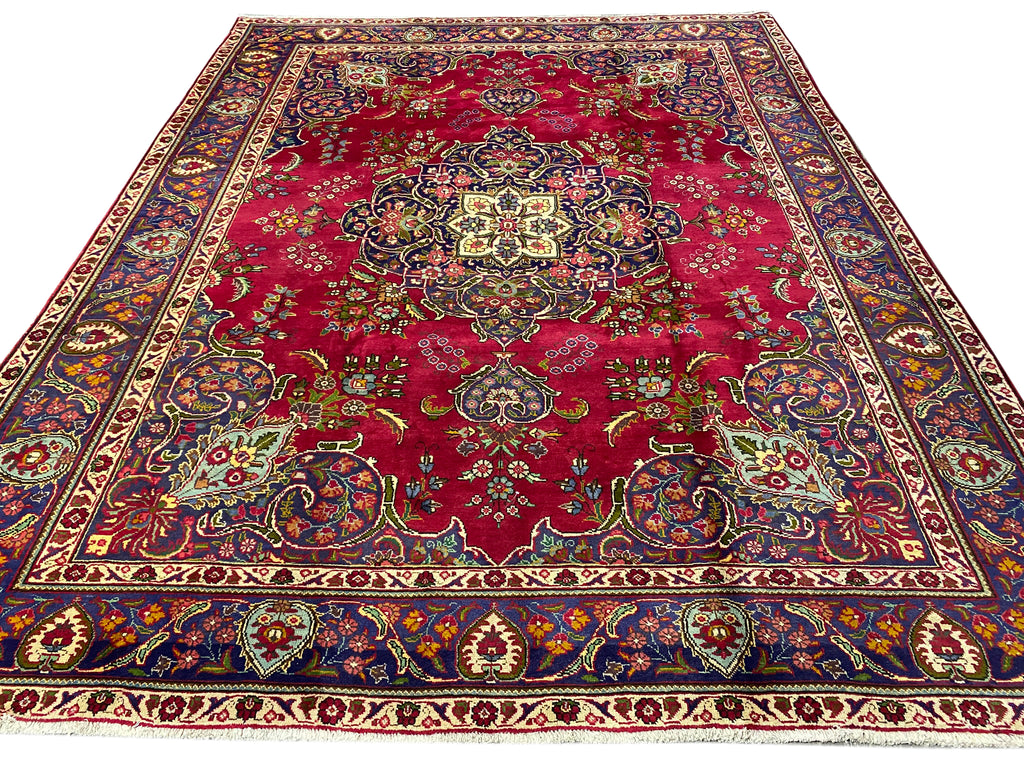 9.8 x 12.6 Authnetic Persian Tabriz Rug Wool Clearance Sale