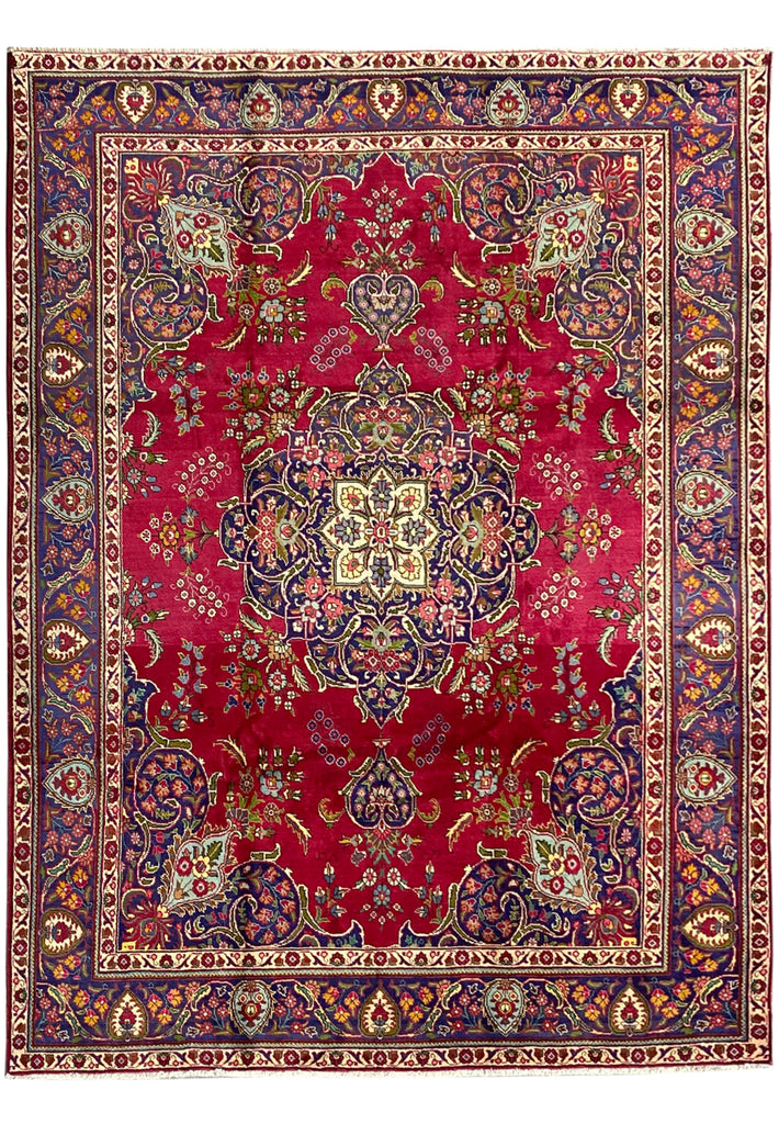 9.8 x 12.6 Authnetic Persian Tabriz Rug Wool Clearance Sale