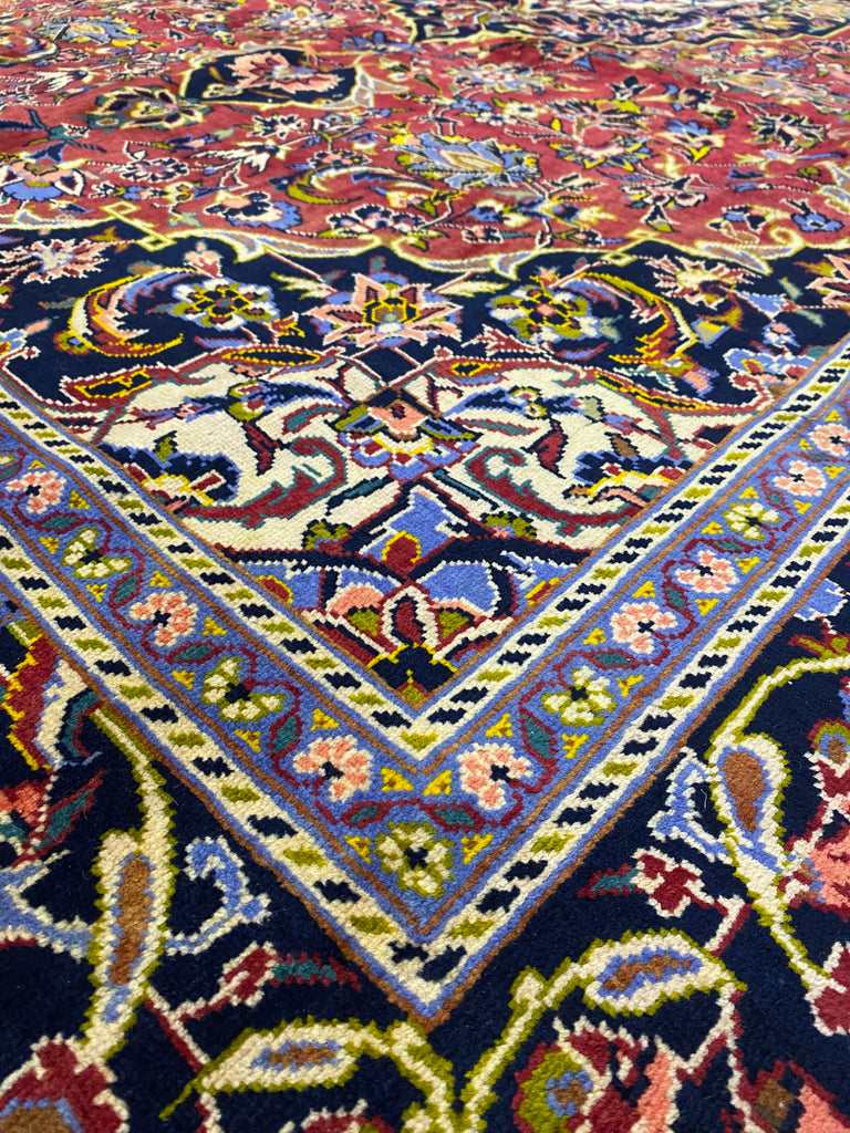 7.9 x 11.3 Authentic Persian Kashan Rug Classic Traditional #F-6993