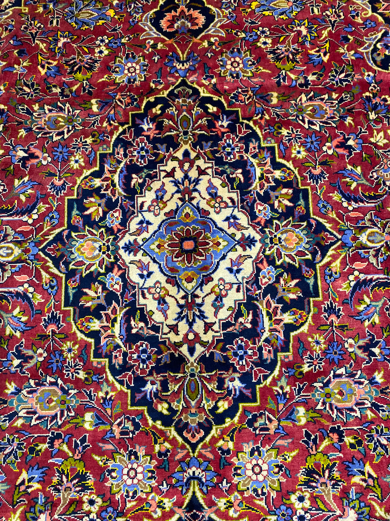 7.9 x 11.3 Authentic Persian Kashan Rug Classic Traditional #F-6993