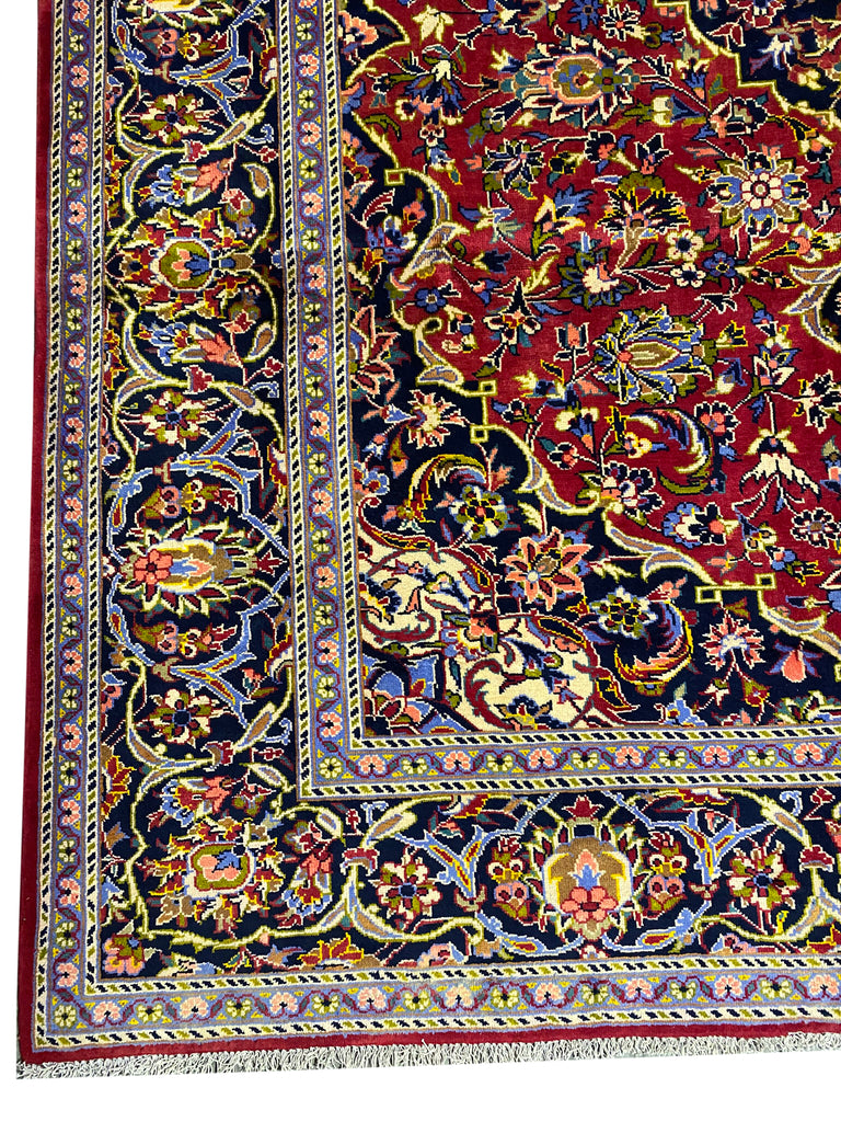 7.9 x 11.3 Authentic Persian Kashan Rug Classic Traditional #F-6993