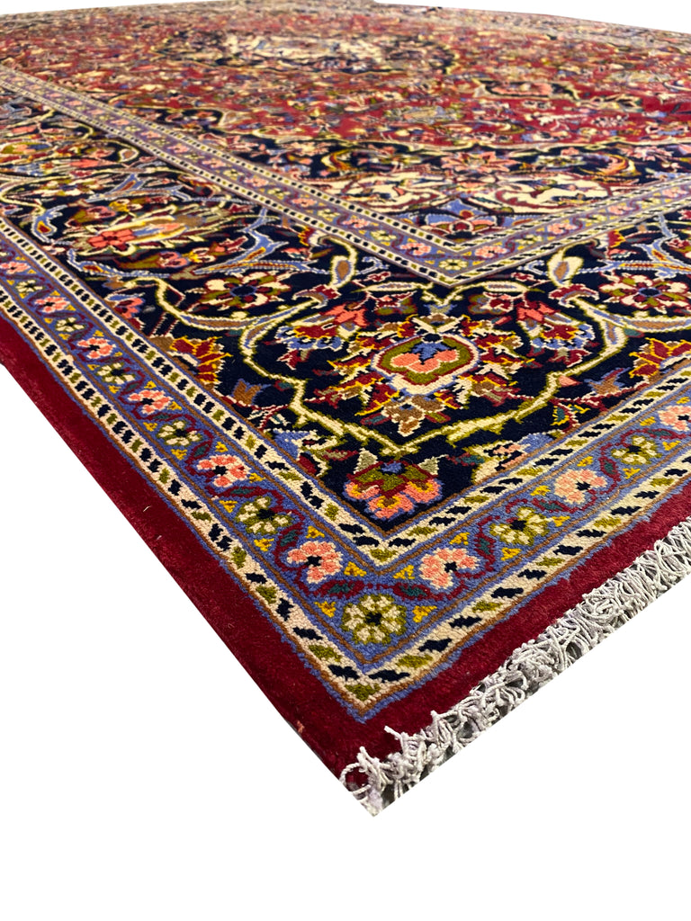 7.9 x 11.3 Authentic Persian Kashan Rug Classic Traditional #F-6993