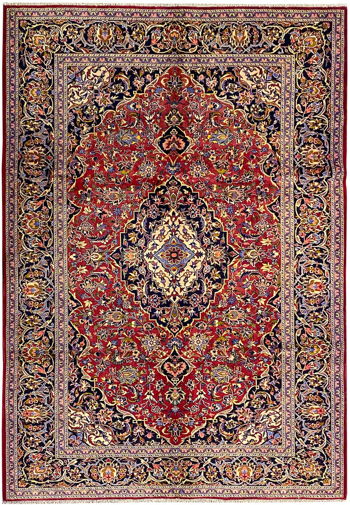 7.9 x 11.3 Authentic Persian Kashan Rug Classic Traditional 