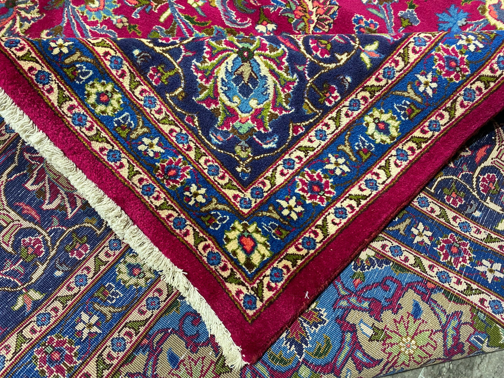 10.2 x 14 Hand-knotted Weave Antique Persian Sarouk Mahallat Rug 1291