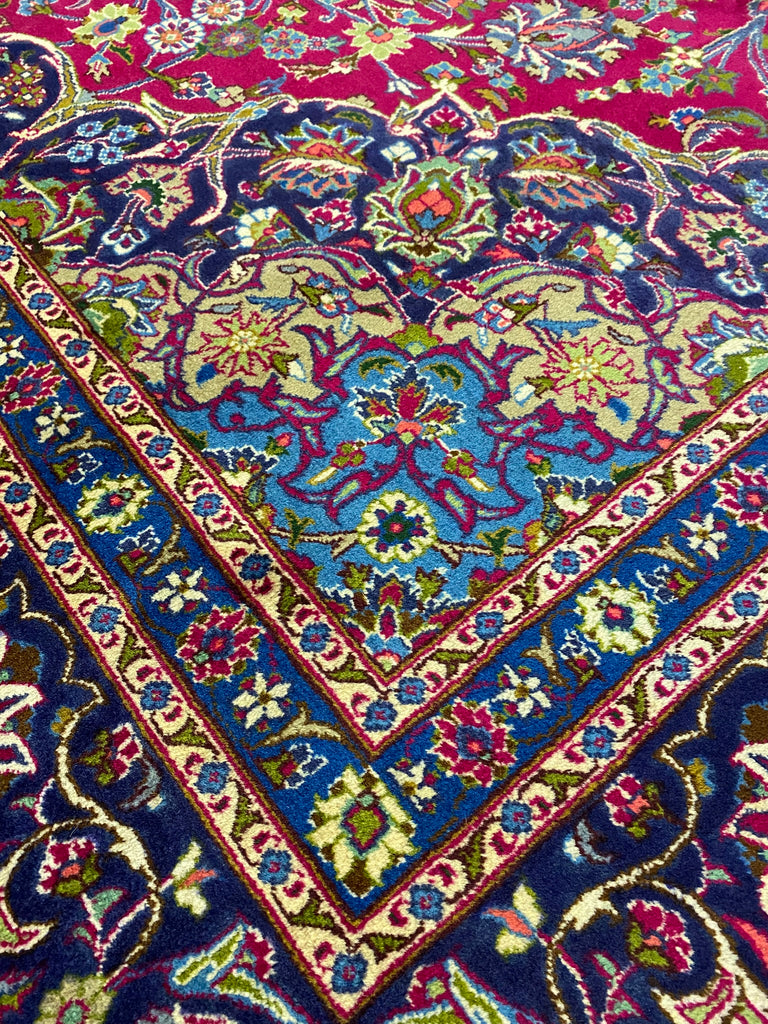 10.2 x 14 Hand-knotted Weave Antique Persian Sarouk Mahallat Rug 1291