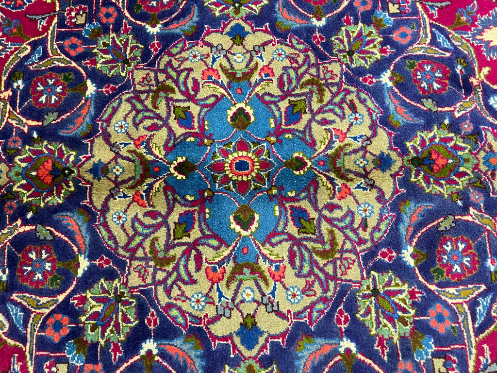 10.2 x 14 Hand-knotted Weave Antique Persian Sarouk Mahallat Rug 1291