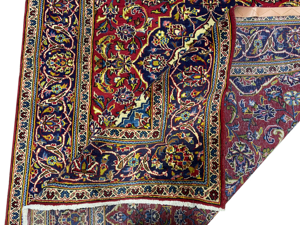 5 x 8 Semi-Antique Persian Kashan Rug 74510