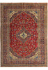 Load image into Gallery viewer, 9.8 x 13.2 Red Handmade Craftsmanship Persian Kashan Rug 7007