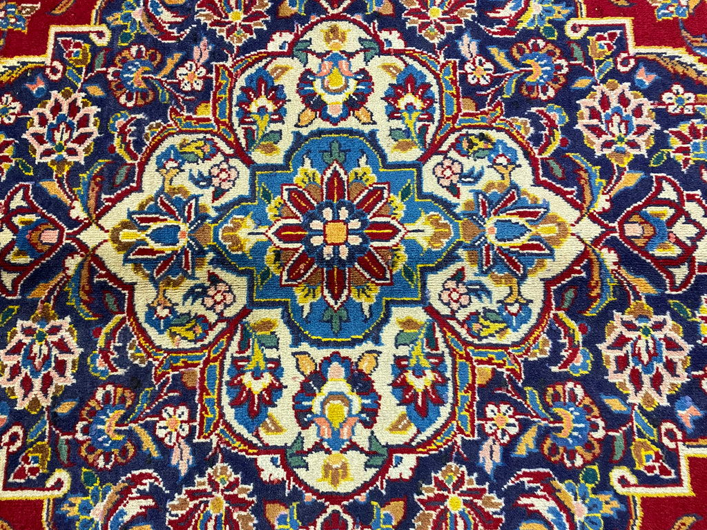 10 x 13.7 Authentic Quality Persian Kashan Rug #F-6996