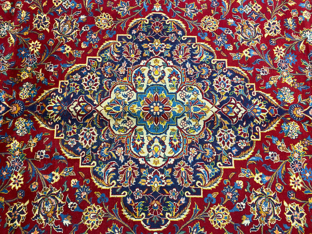 10 x 13.7 Authentic Quality Persian Kashan Rug #F-6996