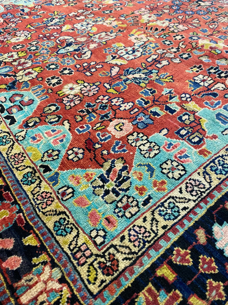 5.6 x 10 Antique Persian Sarouk Rug #B-72451