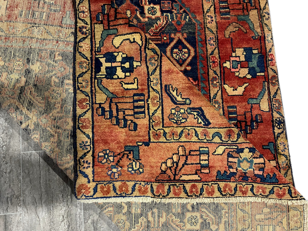 5.4 x 6.6 Persian Nahavand Herat Squarish Rug #5819