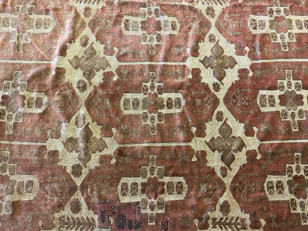 6.7 x 9 Old Afghan Tribal Rug Hand Art Craft Raised Wool Pile #S10-5754