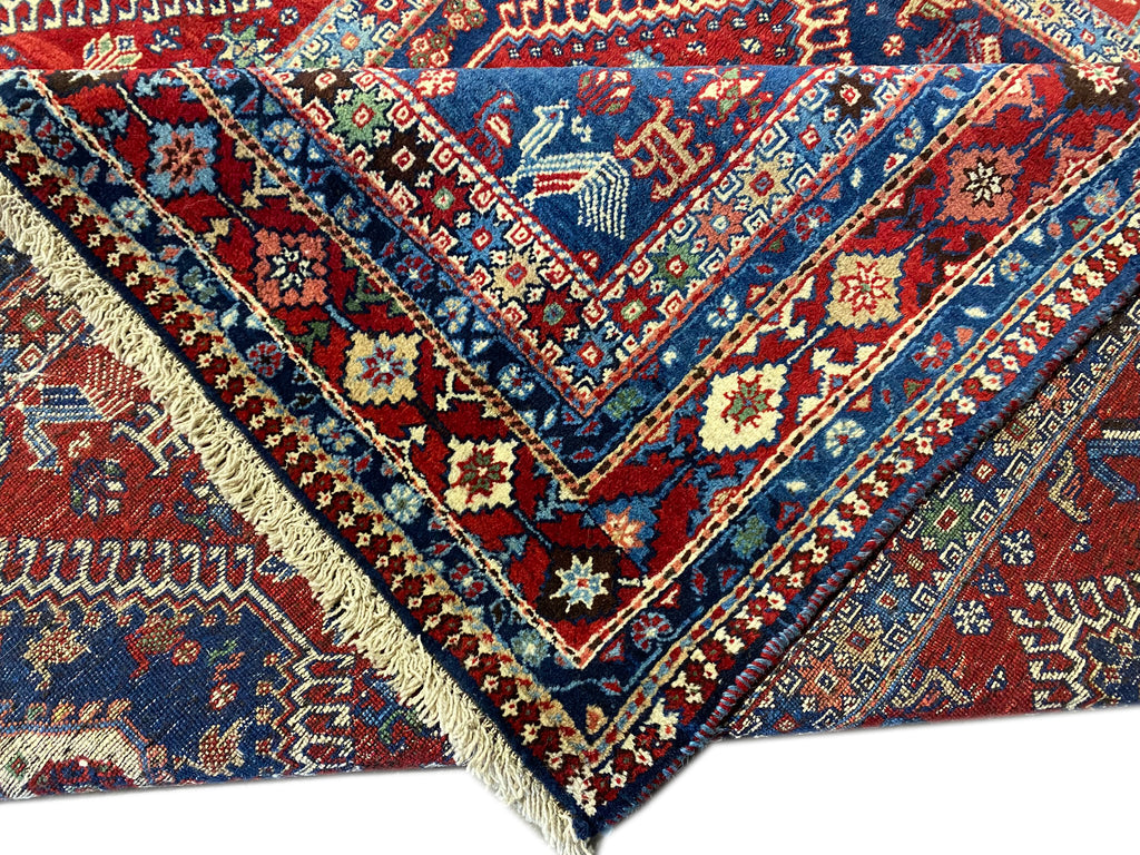 6.6 x 10.6 Persian Yalameh Rare Rug BEST TRIBAL WOOL CARPET #B-79995