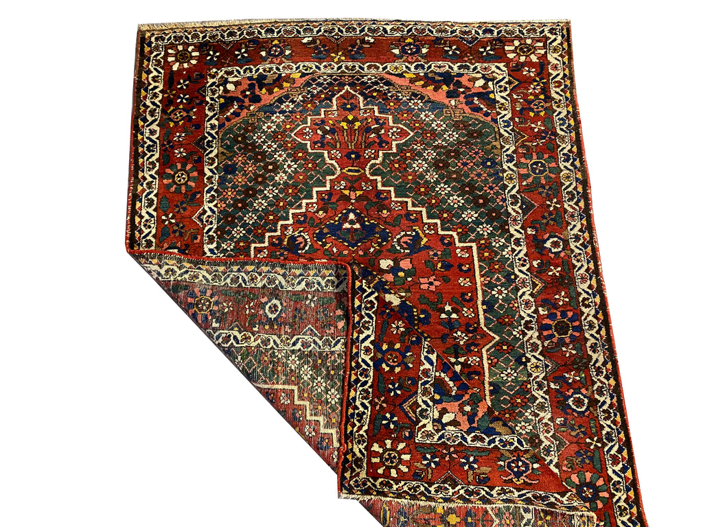 4.8 x 7 Semi-Antique Persian Bijar Seneh Rug #PIX-23441B