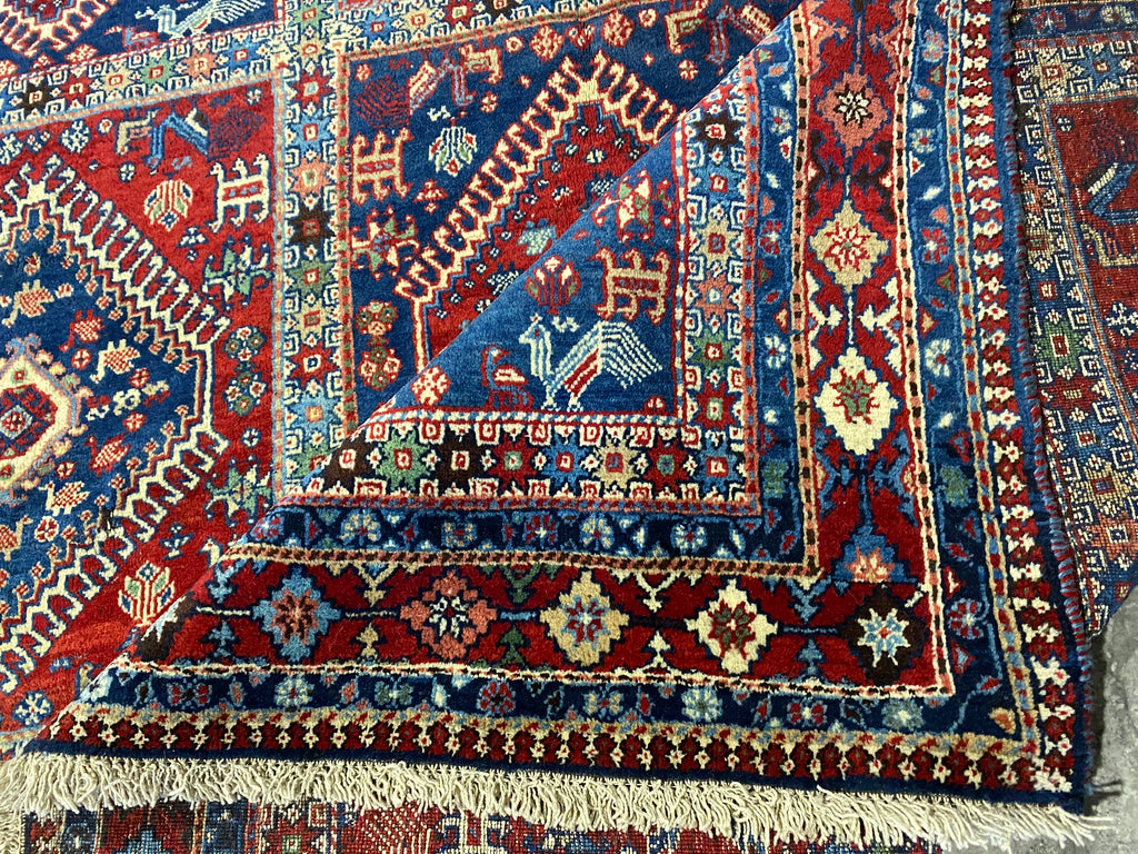 6.6 x 10.6 Persian Yalameh Rare Rug BEST TRIBAL WOOL CARPET #B-79995